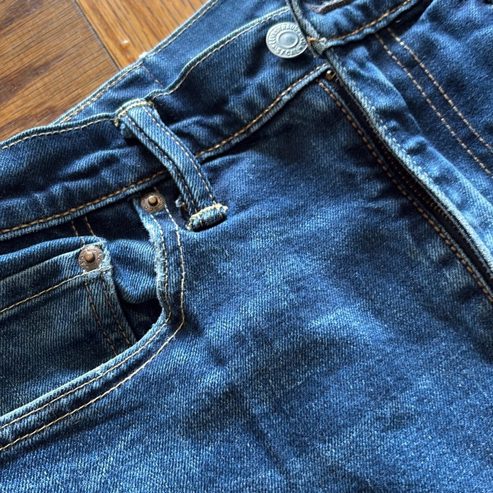 Levi's Men's Straight Leg Blue Jeans Vintage Wash W34 L30 - Picture 3 of 6